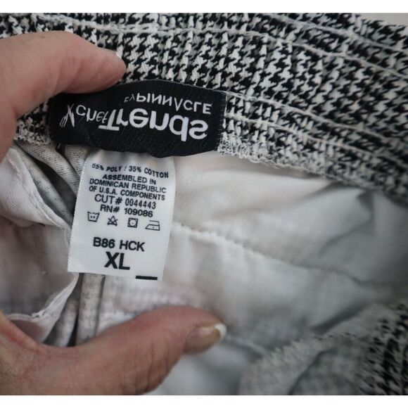Chef Trends x Pinnacle B86 Unisex Sz XL Black/White Houndstooth Baggy Chef Pants - Picture 4 of 8